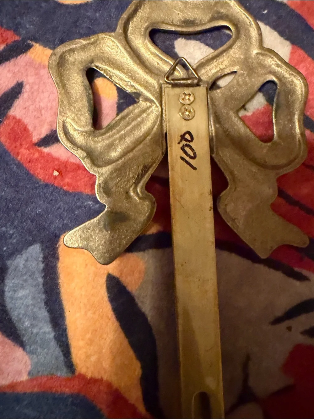 Vintage CBK Ltd. Solid Brass Bow Wall Mount Brackets Pair 1989 Hollywood Regency